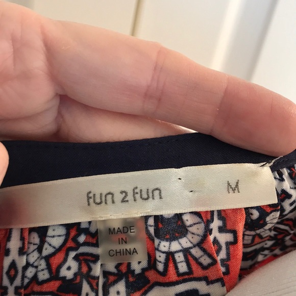 Red, white, and blue Fun2Fun top in medium - Picture 2 of 4